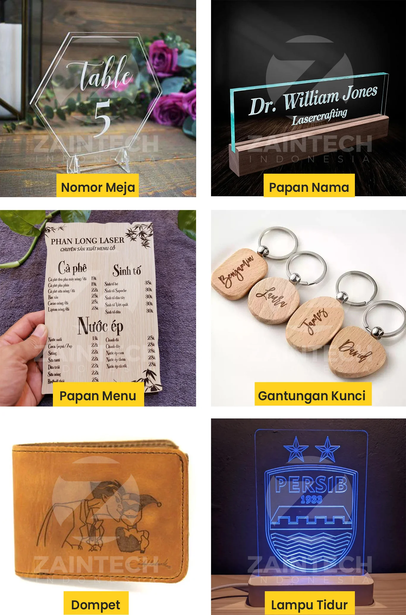Hasil Mesin Laser Marking Galvo CO2 30W
